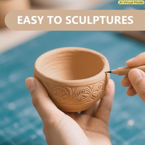 VIBRATITE 10LB Air Dry Clay, Yellow Modeling Clay for Pottery & Sculpting | Easy to Shape for Hand Building, Wheel Throwing, DIY Crafts, Classroom Art Projects, Ideal for Beginners & Artists