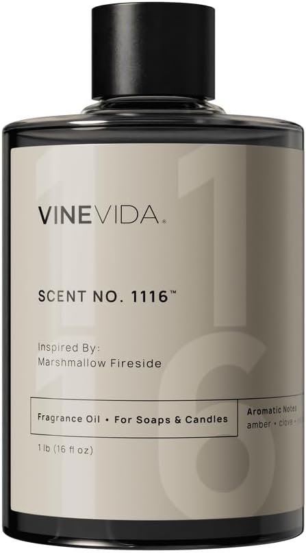 VINEVIDA [16oz] Marshmallow Fireside Fragrance Oil for Soap Making Scents for Candle Making, Perfume Oils, Soy Candles, Home Scents Oil Diffusers, Bath Scent Bomb Oils, Linen Spray, Lotions