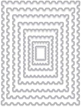 Hero Arts DI345 Fancy Dies, Nesting Postage Stamps Infinity