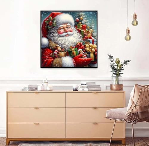 Axquilon Santa Claus Diamond Art Painting Kits for Adults 14x14 Inch