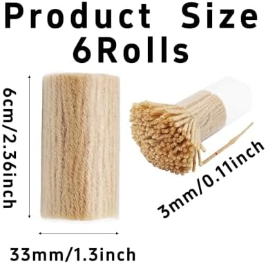 pson 6 Rolls 2.36 Inch Latch Hook Yarn, Precut Craft Yarn for DIY Rug Making, Crochet Tapestry, Pillow Covers and Knotted Handcraft Project(Beige Brown)
