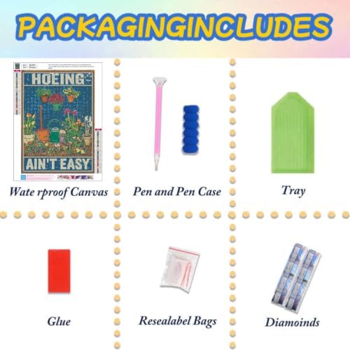 Lophomie Diamond Art Kits for Adults, 5D Gardening Diamond Painting Kits