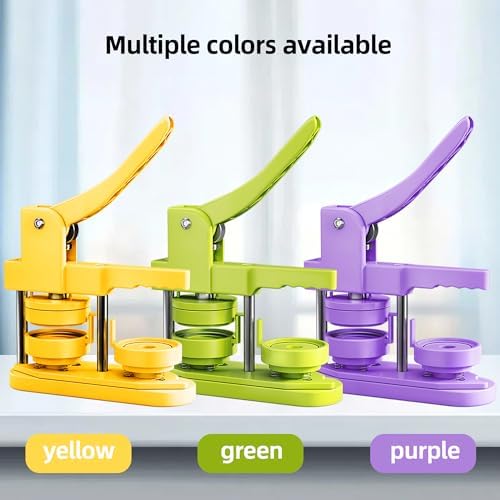Freeingbag 58mm Button Maker Machine Kit, Installation-Free Button Pin Maker & Pin Maker Machine with 100 Sets Supplies, Circle Cutter & Bonus DIY Accessories for Badges, Crafts & School Projects