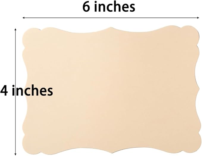 50 Pack Blank Kraft Greeting Cards, Brown, 5 Colors, 4x6IN