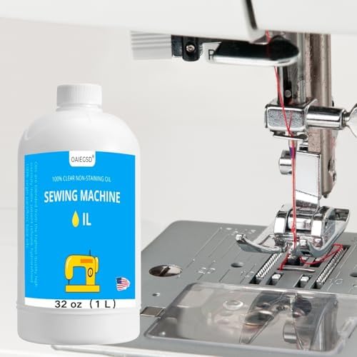 OAIEGSD 32oz Fine Light Sewing Machine Oil and Lubricant, Clear & Odorless