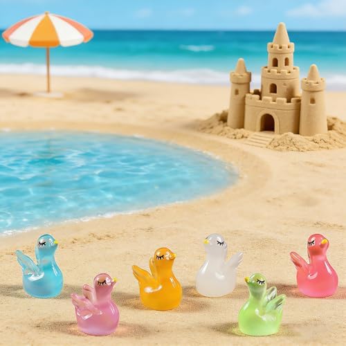 2Pcs Cute Tiny Swan Resin Silicone Mold Micro Dollhouse Animal Epoxy Casting Mold for DIY Resin Art Fairy Garden Miniatures Landscape Crafts Decor
