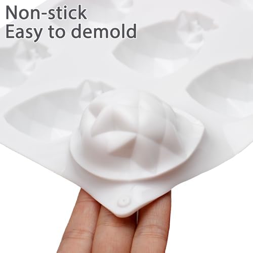 3D Silicone Geometric Pineapple Molds for Chocolate, Candy, Pastry