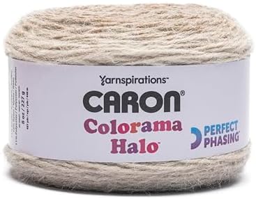 Caron Colorama Halo Cake Ombre Yarn for Crocheting, Nutmeg Frost, 2-Pack