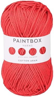 Paintbox Yarns 100% Cotton Aran Yarn 1.76oz / 50g, 93yds / 85m