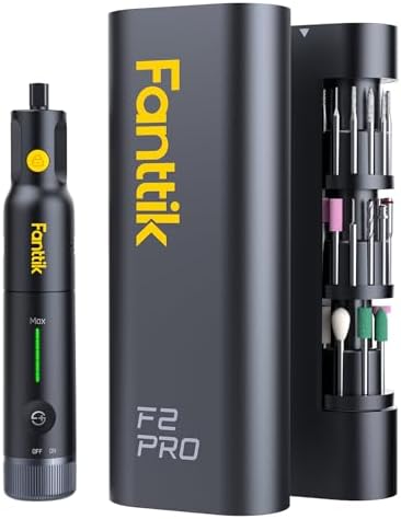 Fanttik F2 PRO Cordless Rotary Tool Kit with Strong Magnetic Motor 5 Speed | Revostor Hub, 5 Speed, 25000 RPM, 55 Accessories, for 3D Printed Sanding, Polishing, Drilling, Carving, Cutting DIY Crafts