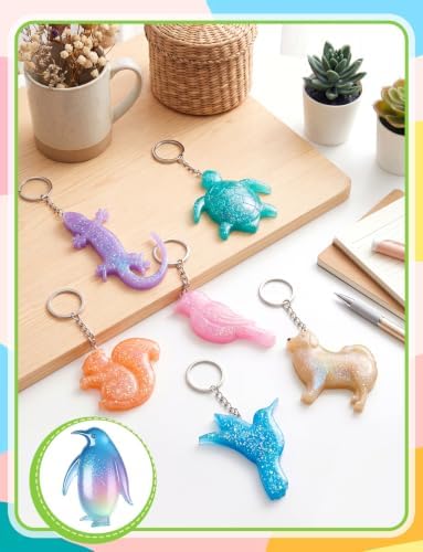 16 Style Marine Terrestrial Amphibious Animals Keychain Epoxy Mold