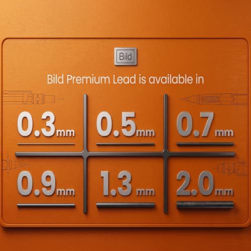 Bild 1200 Premium 0.7 Lead Refills for Mechanical Pencils (HB Mega, 0.7 mm)