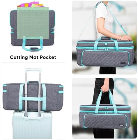 Double Layer Carrying Case for Cricut Maker 4/3, Explore Air 2/3/4 Die Cut