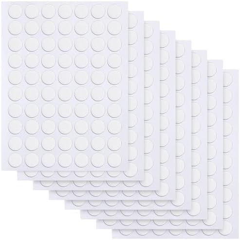 JANYUN 560 Pcs Clear Sticky Stickers Dots,10mm Round Putty Sticky Tack