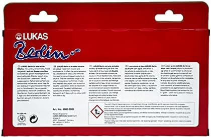 Lukas Berlin Pro Artists Water Mixable Oil Paint Set of 10 (20mL) Selection Set of 10-20 ml Tubes, Water Soluble, Lightfast Pigments, Quick Drying, Easy Clean-Up, Eco-Friendly, Professional Quality