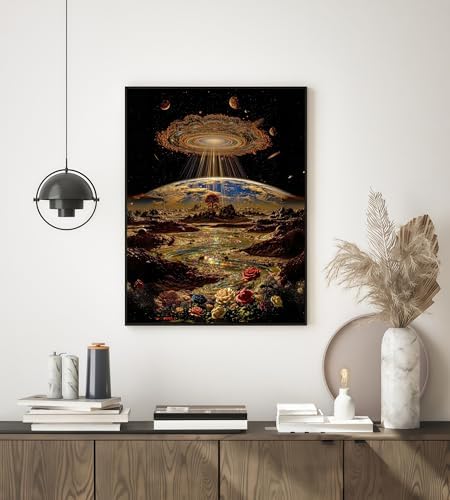 Cosmic Galaxy 5D DIY Diamond Painting Kits for Adults, Diamond Art Kits for Beginners, Full Drill Dot Painting Gem Art Kits for Home Wall Decor11.8 x15.7 Inch
