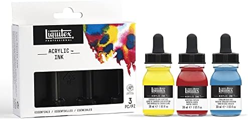 Liquitex Professional Acrylic Ink, 1-oz (30ml), Essential Color Set, Set of 3