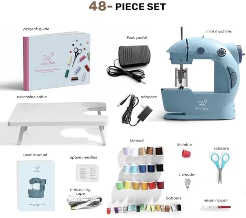 CraftBud Mini Sewing Machine for Beginners, Adults and Kids Sewing Machine