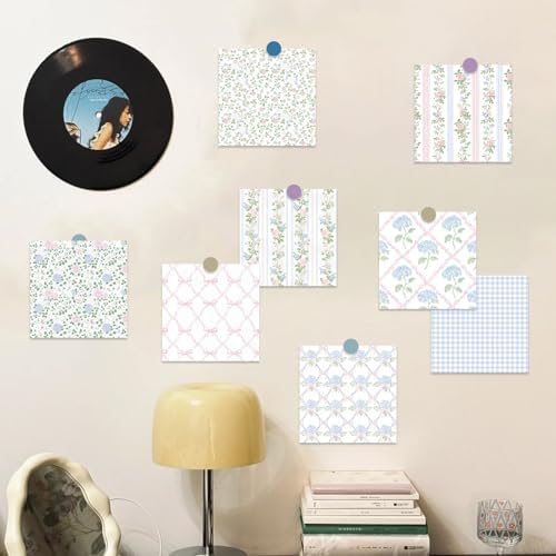 16 Sheets 5.8x5.8Inches Vintage Flora Scrapbook Cardstock Paper