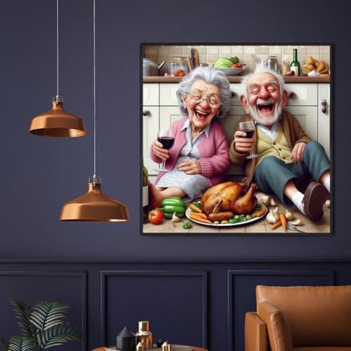 JYXSJYYD 5D DIY Happy Couple Diamond Art Kits for Adults13.8x13.8 inches