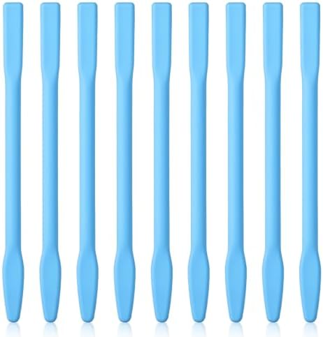 9PCS Non-Stick Silicone Mixing Sticks for Epoxy Resin Reusable Paint Stir Sticks, Wax Stick Stirring Rods for Paint Mix Resin Arts Crafts Handmade Crafts Facial Mask Spatula Tools