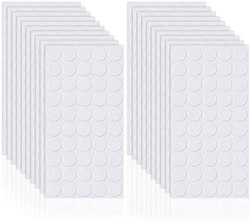 Zonon 1000 Pcs Double Sided Adhesive Dots Clear Glue Point Tape Stickers Balloon Glue Round Mini No Traces Adhesive Sticker Dot Sticker for Classroom Decor Craft DIY Office (0.79 Inch/ 20 mm)