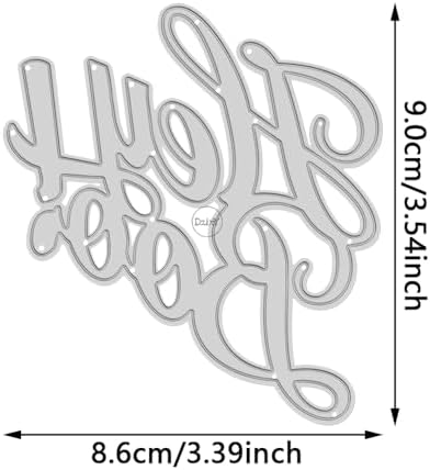 Halloween English Words Hey Boo Metal Cutting Dies for Card Making