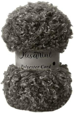 (32 Colors Available) Yusarinl Teddy Bear Yarn,Fuzzy Yarn for Crochet Polyester Plush Fur for Crafts Fluffy Fuzzy for Knitting(3.35 oz, 40 yds)-Camel Gray