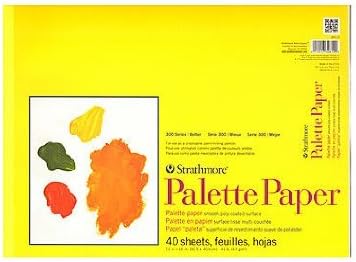 Strathmore 300 Series Palette Paper Pad, Tape Bound, 12x16 inches, 40 Sheets (41lb/67g) - Artist Paper for Adults and Students (Pack of 12)