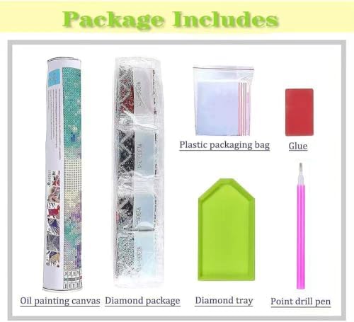 6 Pack Disco Diamond Art Kits for Adults,Marine Animal Diamond Painting Kit