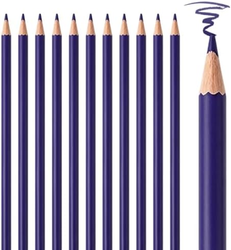 12 PCS Purple Colored Pencils, Pre-sharpened Professional Wooden Art Pencils Set for Artists Painting | Premium Drawing Sketching Supplies