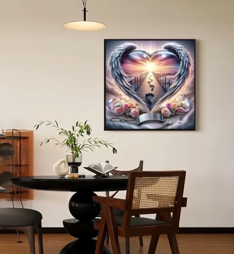 Diamond Painting Kits for Adults,Angel's Loving Wings Diamond Art Kits