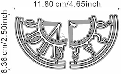 Patchwork Clock Numbers Metal Cutting Dies for Card Making