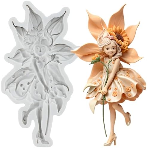 Flower Fairy Polymer Clay Molds Fairy Silicone Mold