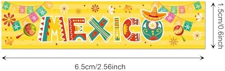 Mexican Fiesta Washi Tape 12 Rolls Mexican Fiesta Washi Tape Masking Decorative Cinco De Mayo Washi Tape for DIY Craft Gift Wrapping Handbook Sticker Scrapbook Journaling Party Favor