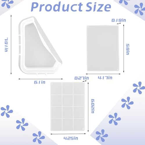 Photo Frame Resin Molds, Picture Frame Silicone Molds with Stand Holder, DIY Picture Frame Display Unique Crafts Making Resin Art Mold for Table Home Decor Personalized Handmade Gifts