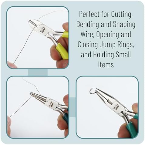 Mr. Pen- Pliers for Jewelry Making, 3 Pack, Chain Nose