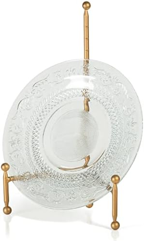 Red Co. Decorative Tripod Plate Stand and Art Holder Easel in Gold Finish - 14" h