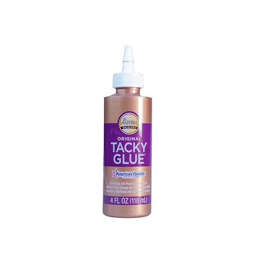 All-Purpose Tacky Glue – Premium Adhesive for Crafts, Jewelry, and Household Repairs – Original 4 Oz. (3 Bottles)