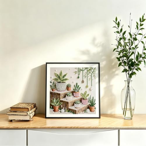 Potted Plant Pearl Painting Kits for Adults,Diamond Painting 11.8 x 11.8In