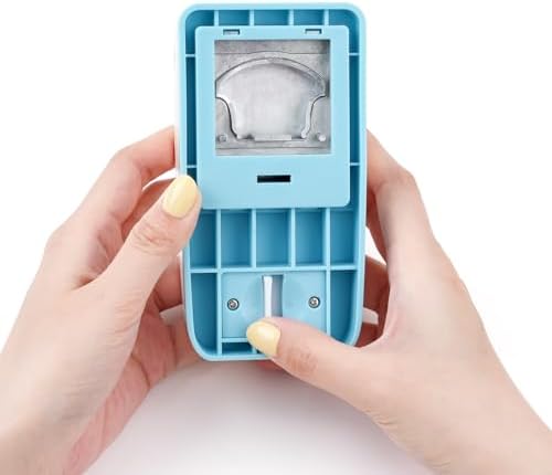 Tab Punch, Whale-Tail Tab Puncher for Paper Crafts, Handheld Folder Punch Loose Leaf Separator Label Cutter Puncher for Planner Inserts, Notebooks, Scrapbook, Journals, Bibles, Classification File