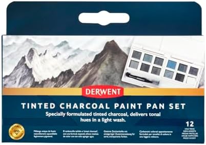 Derwent Tinted Charcoal Paint Pan Set (2306249)