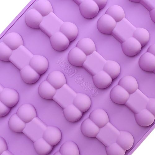 homEdge Puppy Dog Paw and Bone Silicone Molds, Set of 4PCS