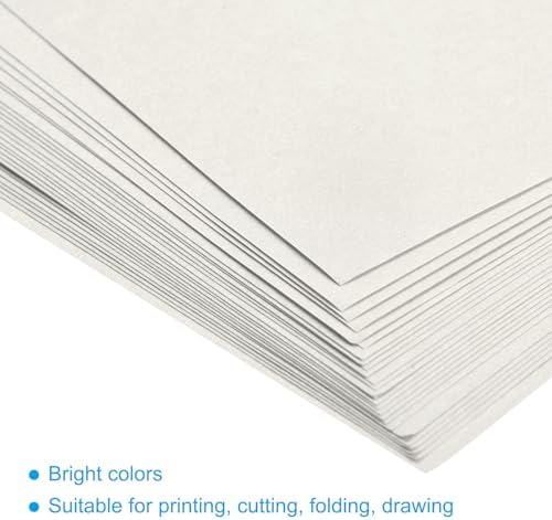 MECCANIXITY 50 Sheets Origami Paper Double Sided White 6x6 Inch Square Sheet for Art Craft Project, Beginners, Gifts Decor