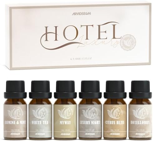 ARVIDSSON Hotel Diffuser Oil Gift Set, Hotel Essential Oils for Diffuser