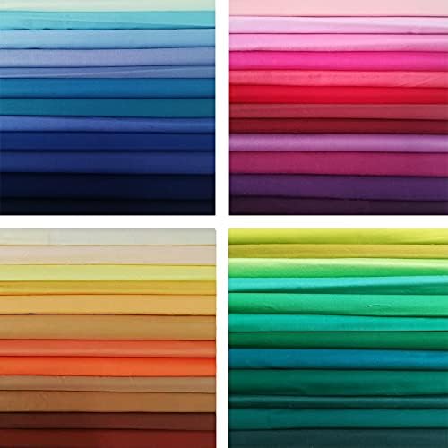 5"x5" 50pcs Cotton Fabric Squares for Sewing Quilting Supplies-Solid