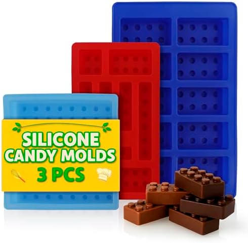 3 Pcs Silicone Chocolate Molds, Non-Stick, Food-Grade