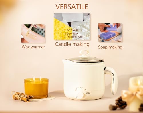 Aroparc Wax Melter for Candle Making with Pouring Spout, 60oz
