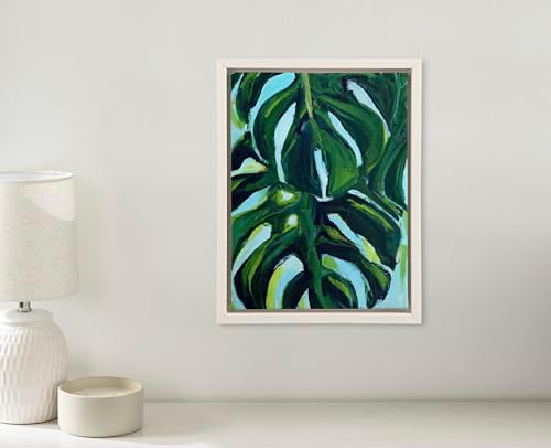 Kate and Laurel Sylvie Blank Framed Canvas Wall Art; 10x13 White; Vintage Modern Empty Canvas for Paint-Your-Own Art; Ready to Paint Premium Canvas Already Framed