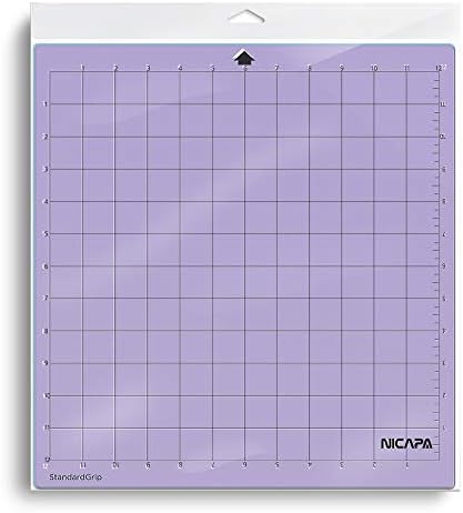 Replacement Cutting Mat for Silhouette(12x12 inch 3pack-Standardgrip、Lightgrip、Stronggrip) Adhesive&Sticky Non-Slip Flexible Square Gridded Cut Mats Set Matts Vinyl Craft Sewing Cloth
